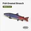 Creative Outdoor Fish Enamel Brooch, Cartoon Metal Badge