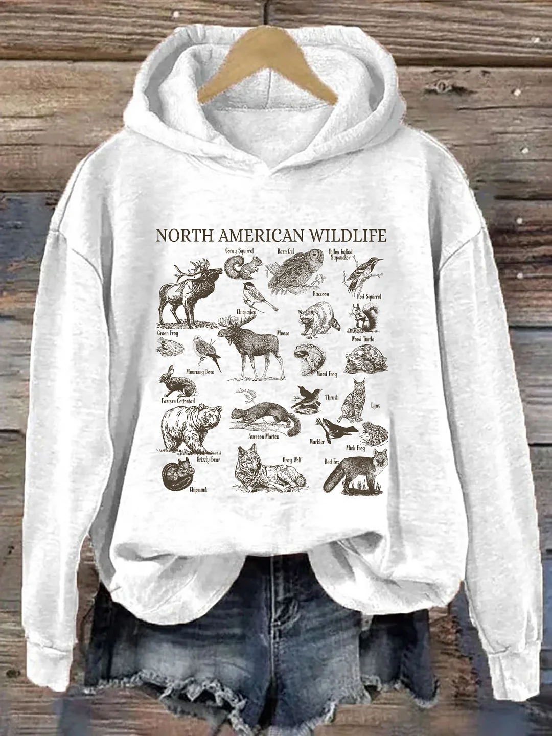 North American Wildlife Hoodie