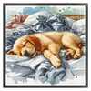 Sleeping Golden Retriever-11CT Stamped Cross Stitch 40*40cm tapestrymarket