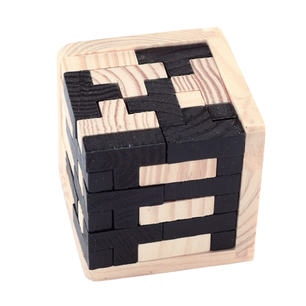 

Fun Wooden Pine Interlocked Magic Cube Toy, 501 Original