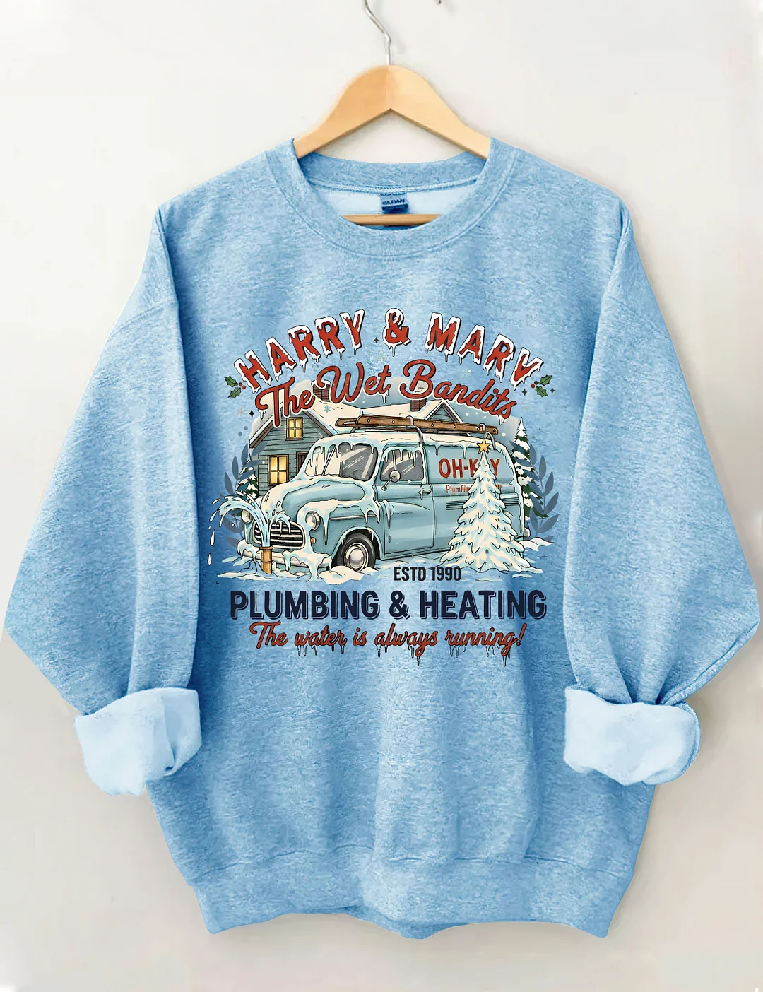 Happy & Mary The Wet Bandits Christmas Sweatshirt
