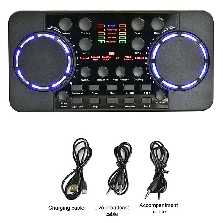 V300 Pro Live Sound Card Bluetooth-compatible 4.0 Audio Interface Mixer for Phone PC