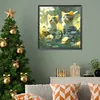 >SALE<5D DIY Full Round Drill Diamond Painting Flower and Cat Home Decoration 30x30cm