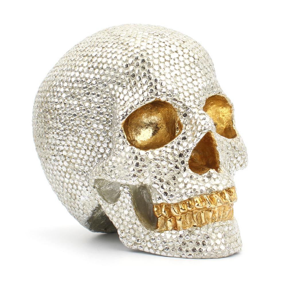 Household Halloween Pearlescent Skull Decoration Tabletop Ornaments Craft