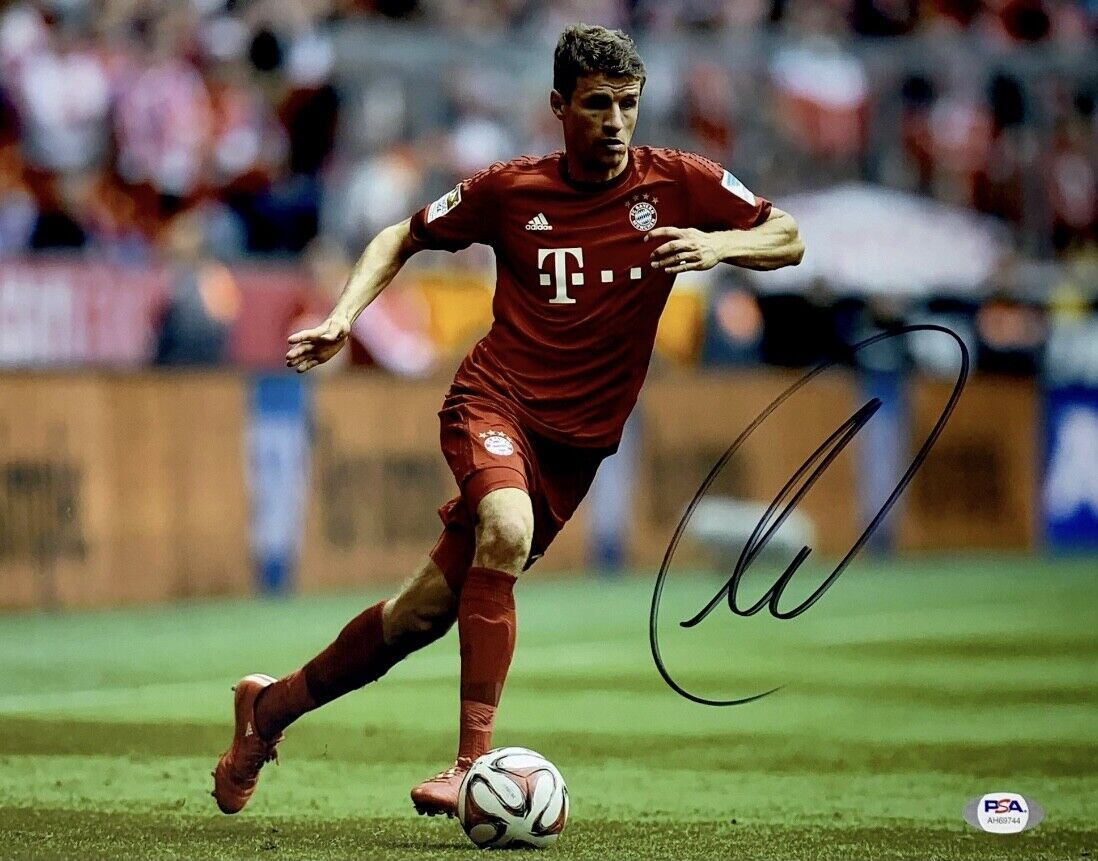 Thomas Muller Signed 11x14 Photo Poster painting PSA AH69744 Bayan Munich