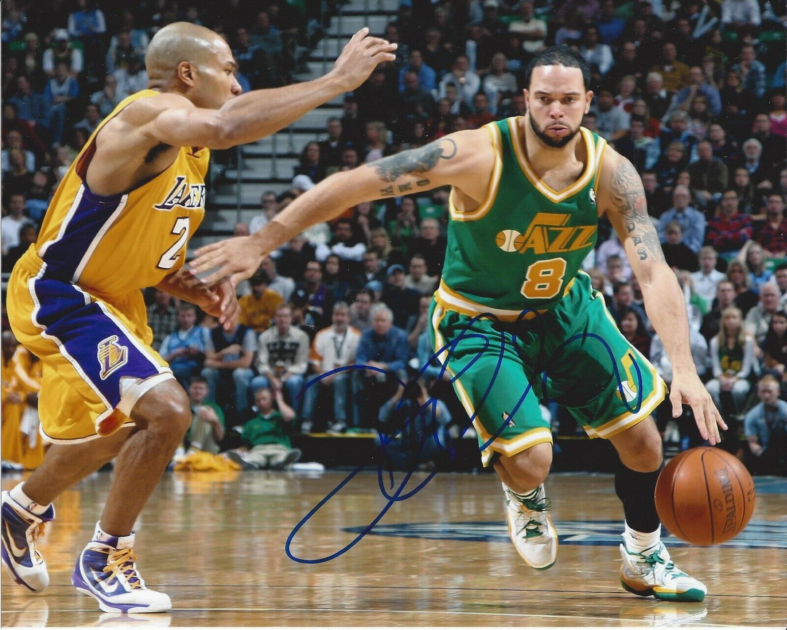 Deron Williams Autographed 8x10 Utah JazzB383