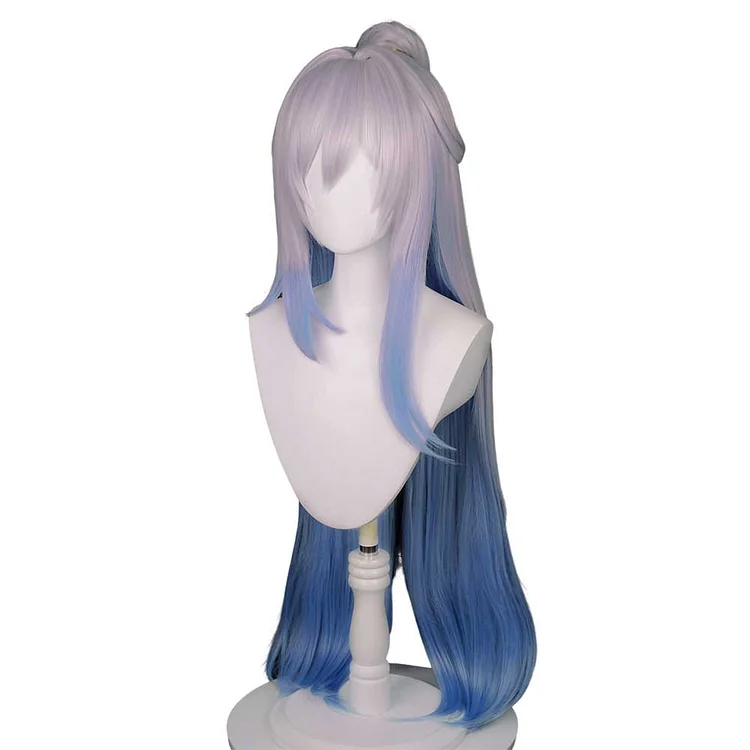 Honkai: Star Rail 2023 Jingliu White And Blue Wigs Cosplay Accessories Halloween Carnival Props
