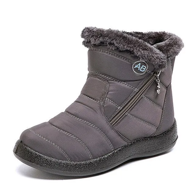 Women Boots Waterproof Snow Boots Female Plush Winter Boots Women Warm Ankle Botas Mujer Winter Shoes Woman Plus Size 43