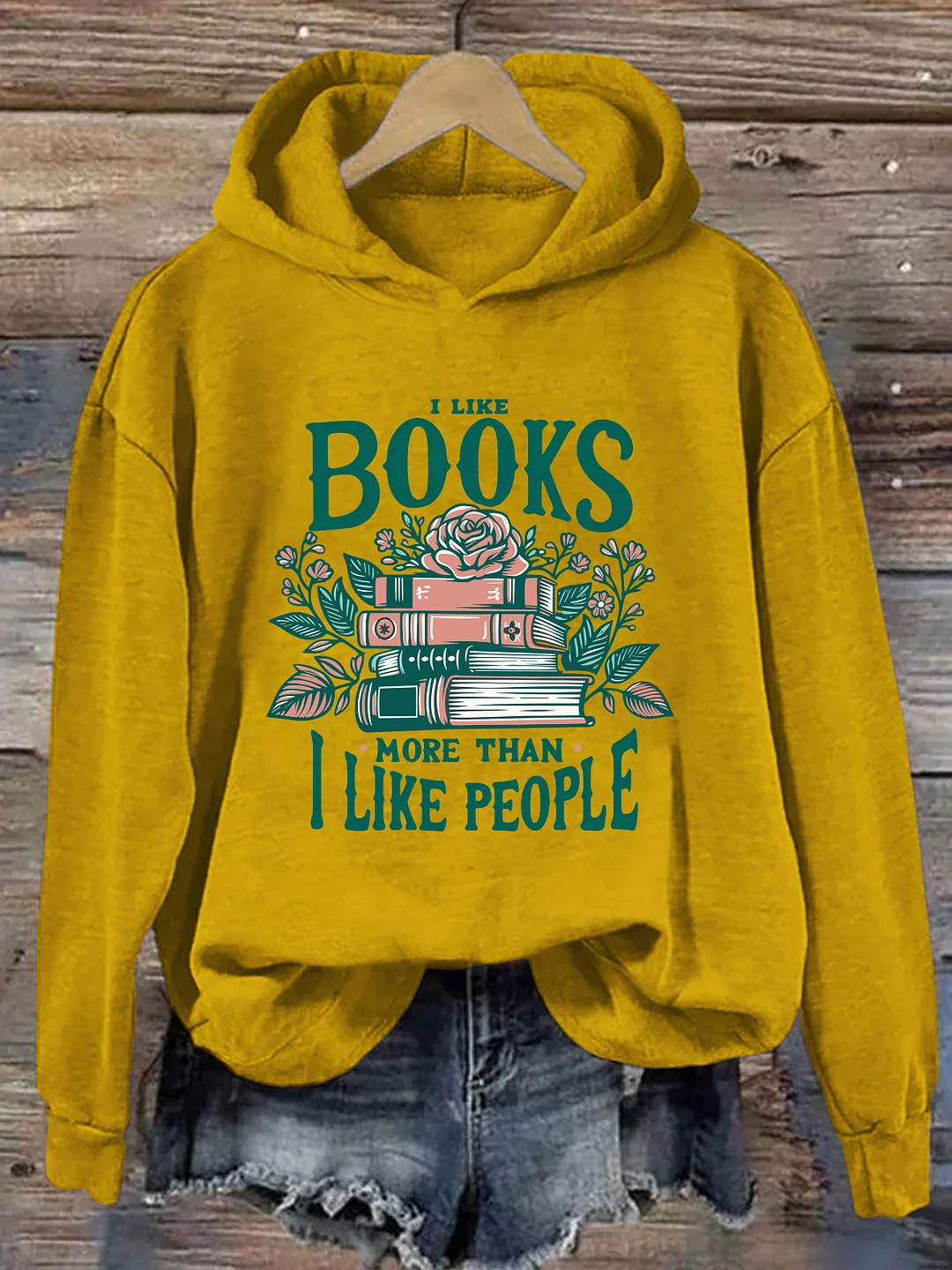 I Like Books More Than I Like People Hoodie