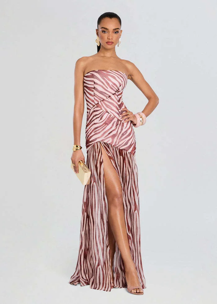 Brownm High-End Women's Sexy Bare-Back T-Breasted Dress Dress Dress Dress Dress Dress Dress