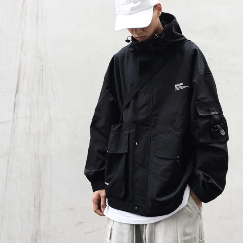 Harajuku Style Hooded Jacket / TECHWEAR CLUB / Techwear