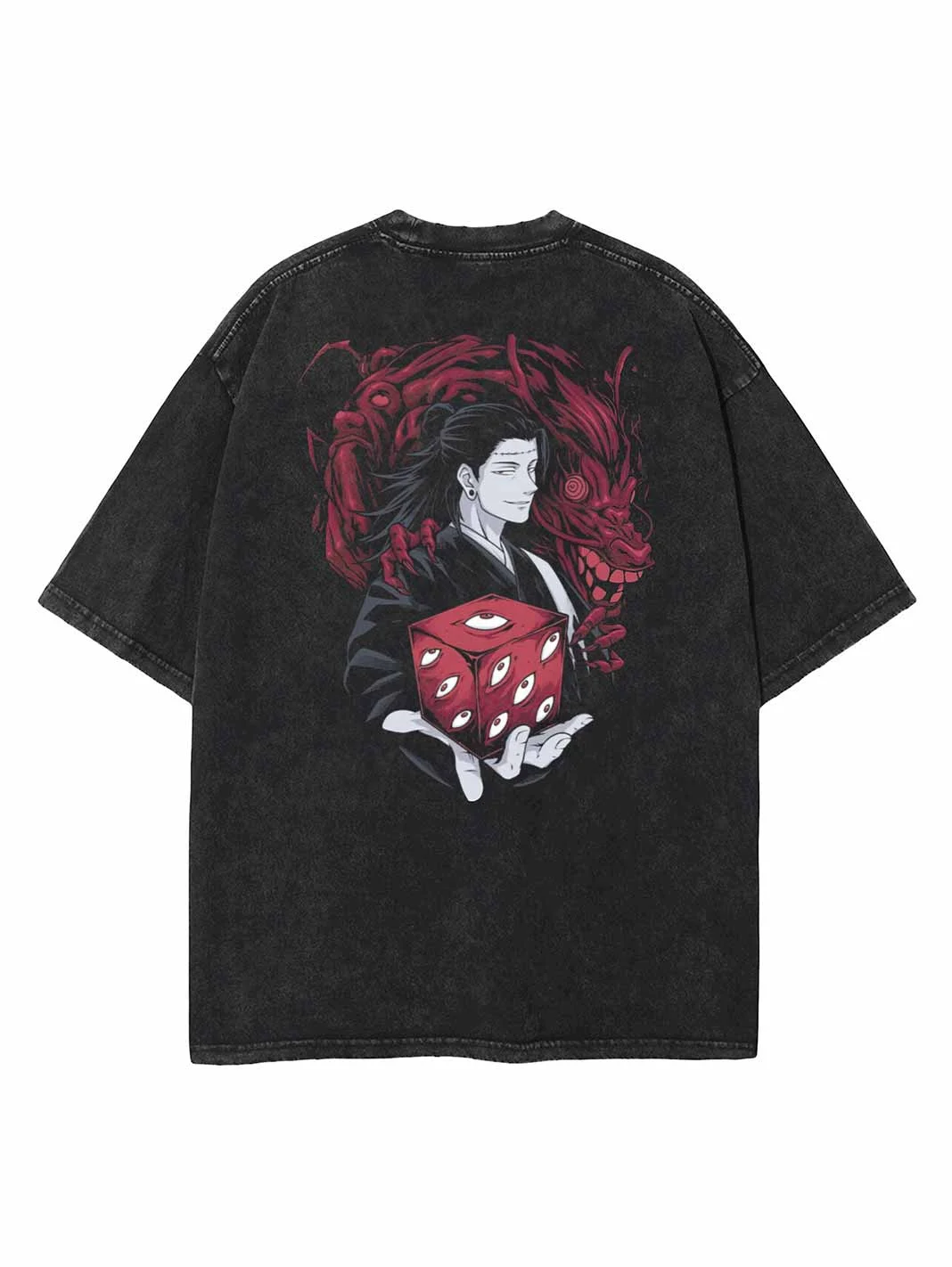 Outletsltd Casual Batik Anime Print T-Shirt