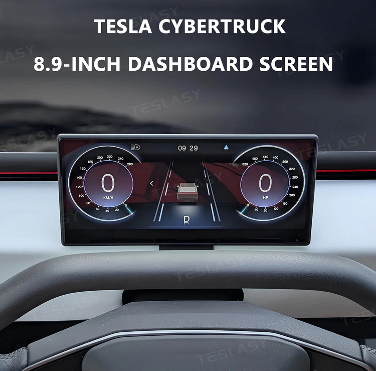 TESLASY Tesla Cybertruck Dashboard Screen TC89 8.9 Inches Instrument Cluster Display| Teslasy Accessories