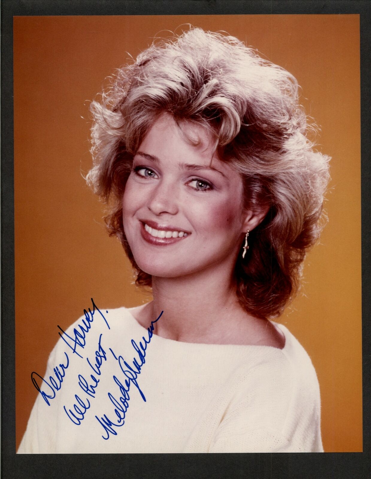 Melody Anderson - Signed Autograph Color 8x10 Photo Poster painting - Flash Gordon - St. Elsewhe