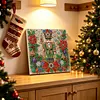 Christmas DIY Special Shape Diamond Painting Pearl Art With Inner Frame Kit 25x25cm(Nutcracker)