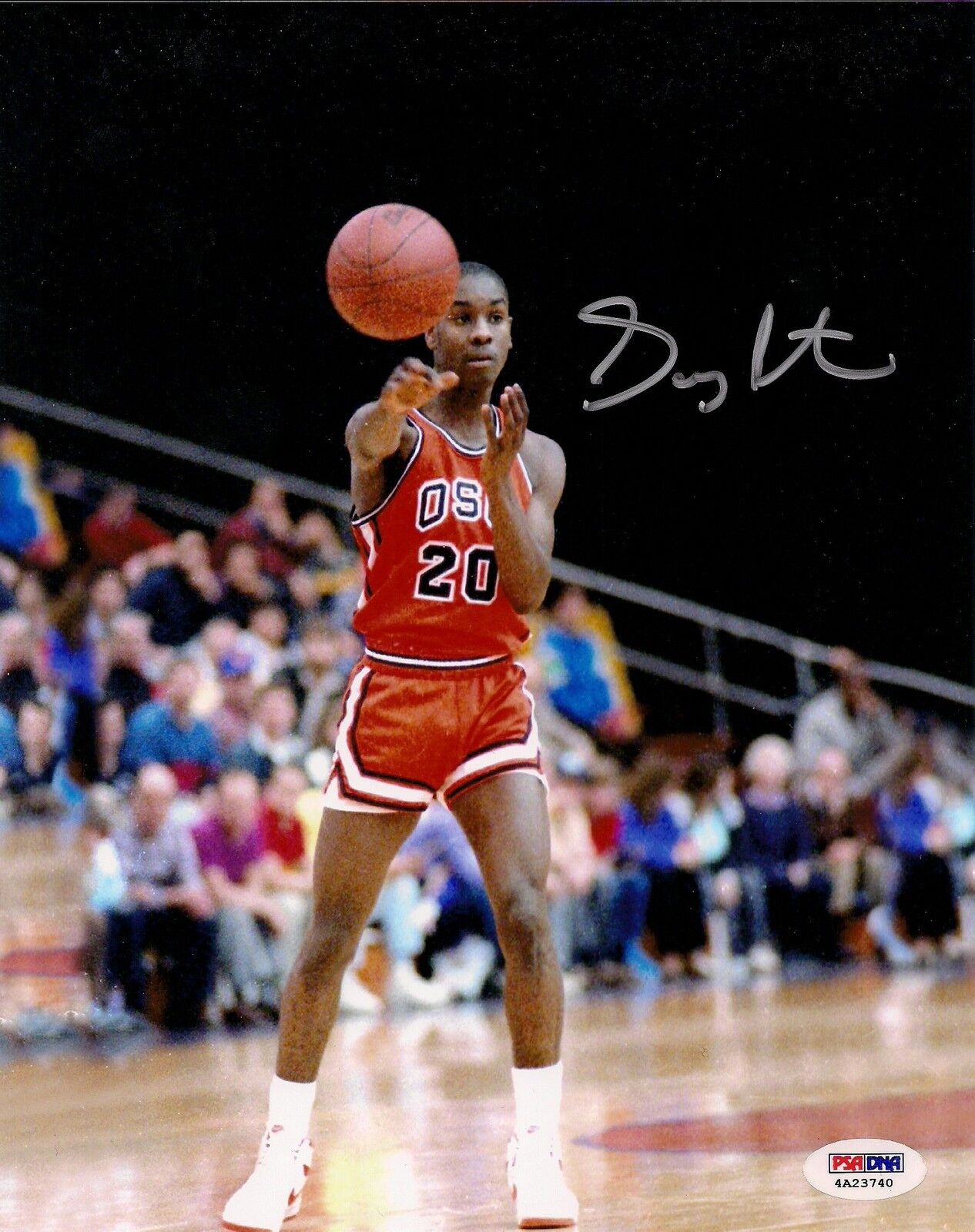 Gary Payton Signed OSU Beavers Basketball 8x10 Photo Poster painting PSA/DNA COA Oregon State