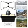 Aluminum Alloy Box Stand Portable Organizer Box Folding Stand for Travel Cooking