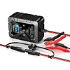 6V/12V Smart Car Motorcycle Battery Maintainer Trickle Battery Charger(Black EU)