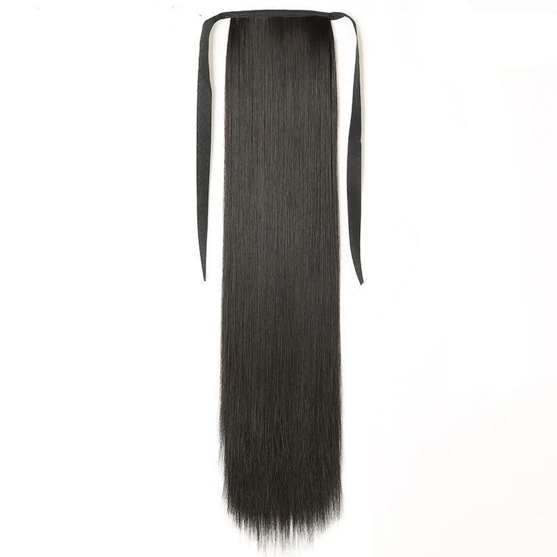 Ladies Bandage Realistic Long Straight Hair Ponytail Wig Piece | EGEMISS