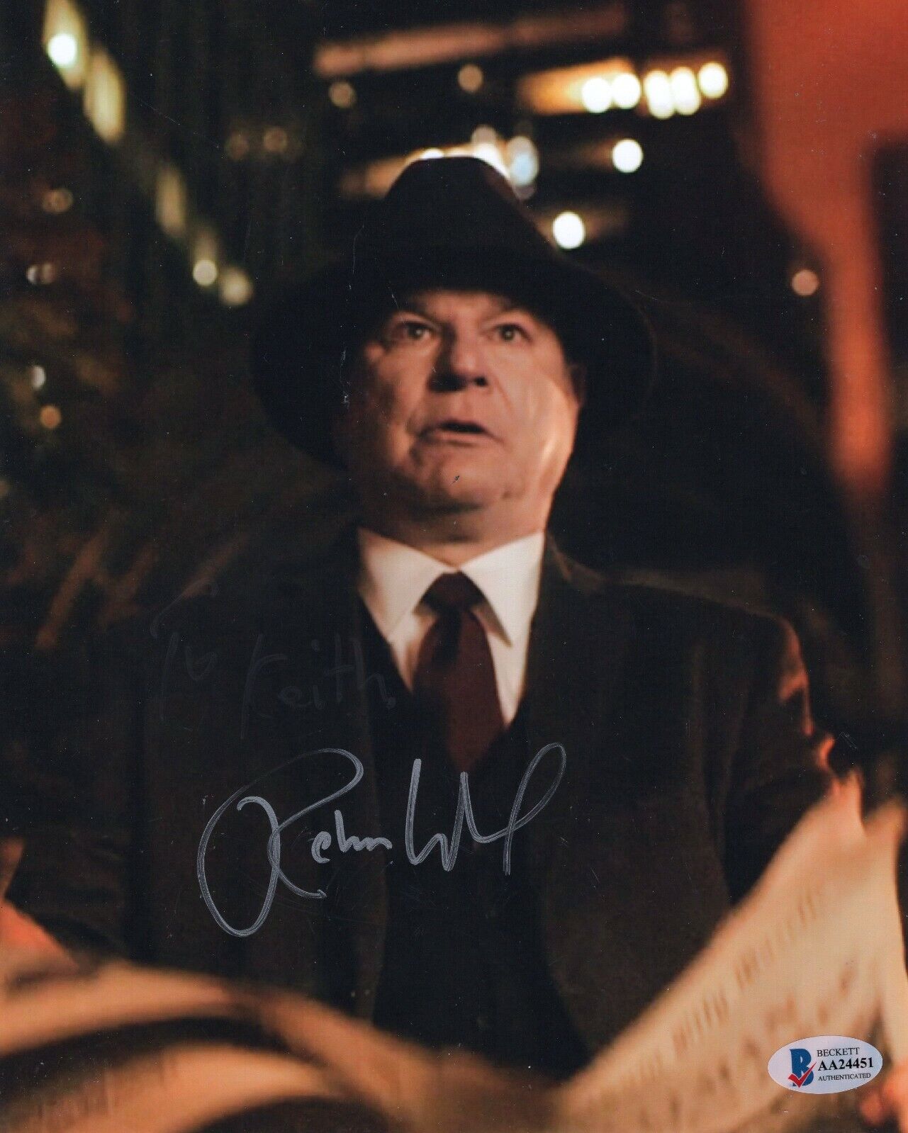 Robert Wuhl Signed Crisis on Infinite Earth 8x10 Photo Poster painting w/Beckett COA AA24451 BAS