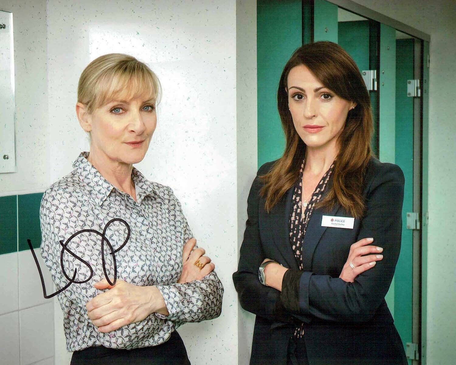 Lesley SHARP SIGNED Autograph 10x8 Photo Poster painting 2 AFTAL COA Scott & Bailey TV Drama