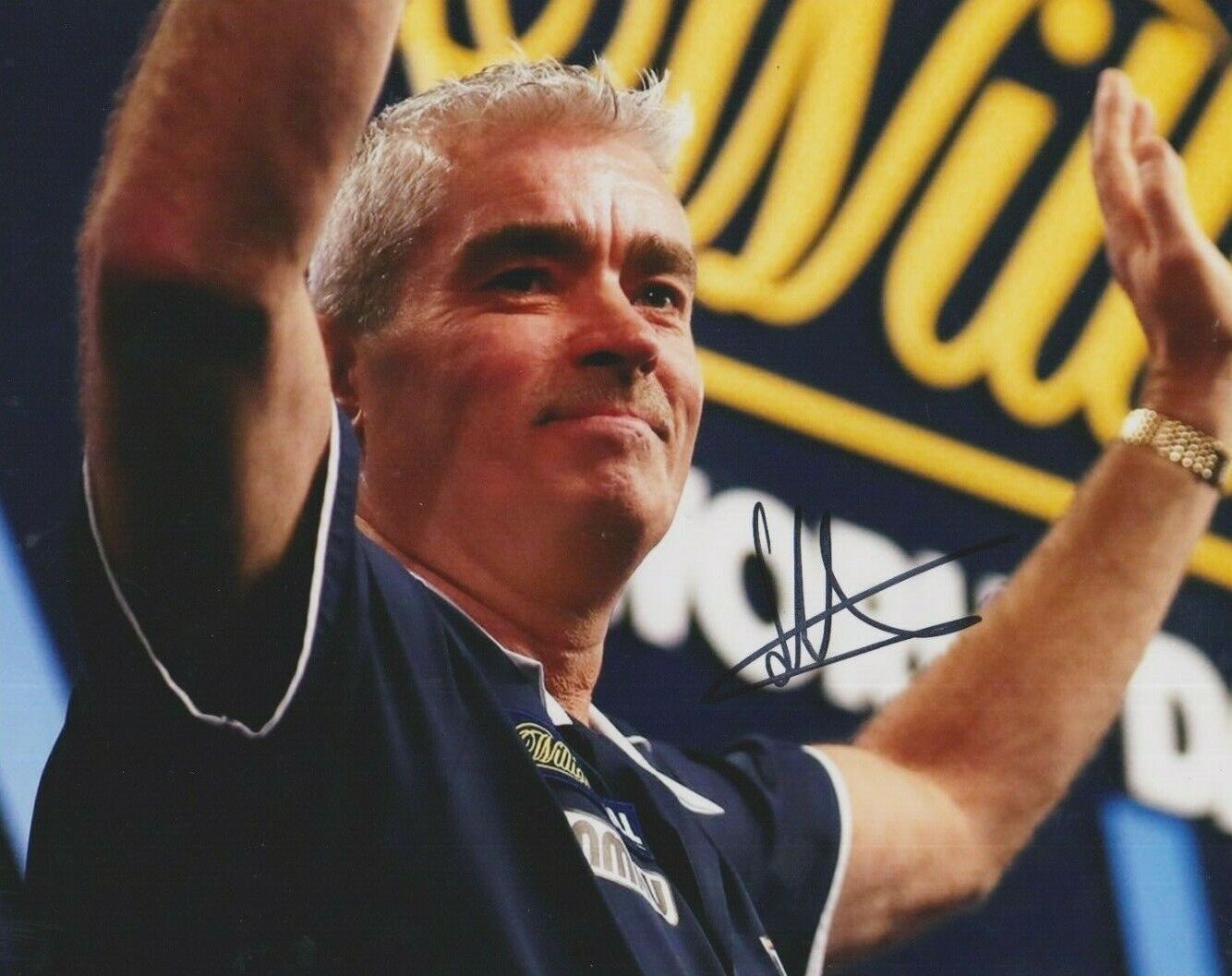 Steve Beaton **HAND SIGNED** 8x10 Photo Poster painting ~ Darts player ~ AUTOGRAPHED