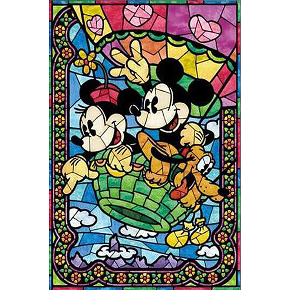 

(Multi-Size) Stained Glass Mouse - Round/Square Drill Diamond Painting - 30*40CM, Square diamond 30*40cm, 501 Original