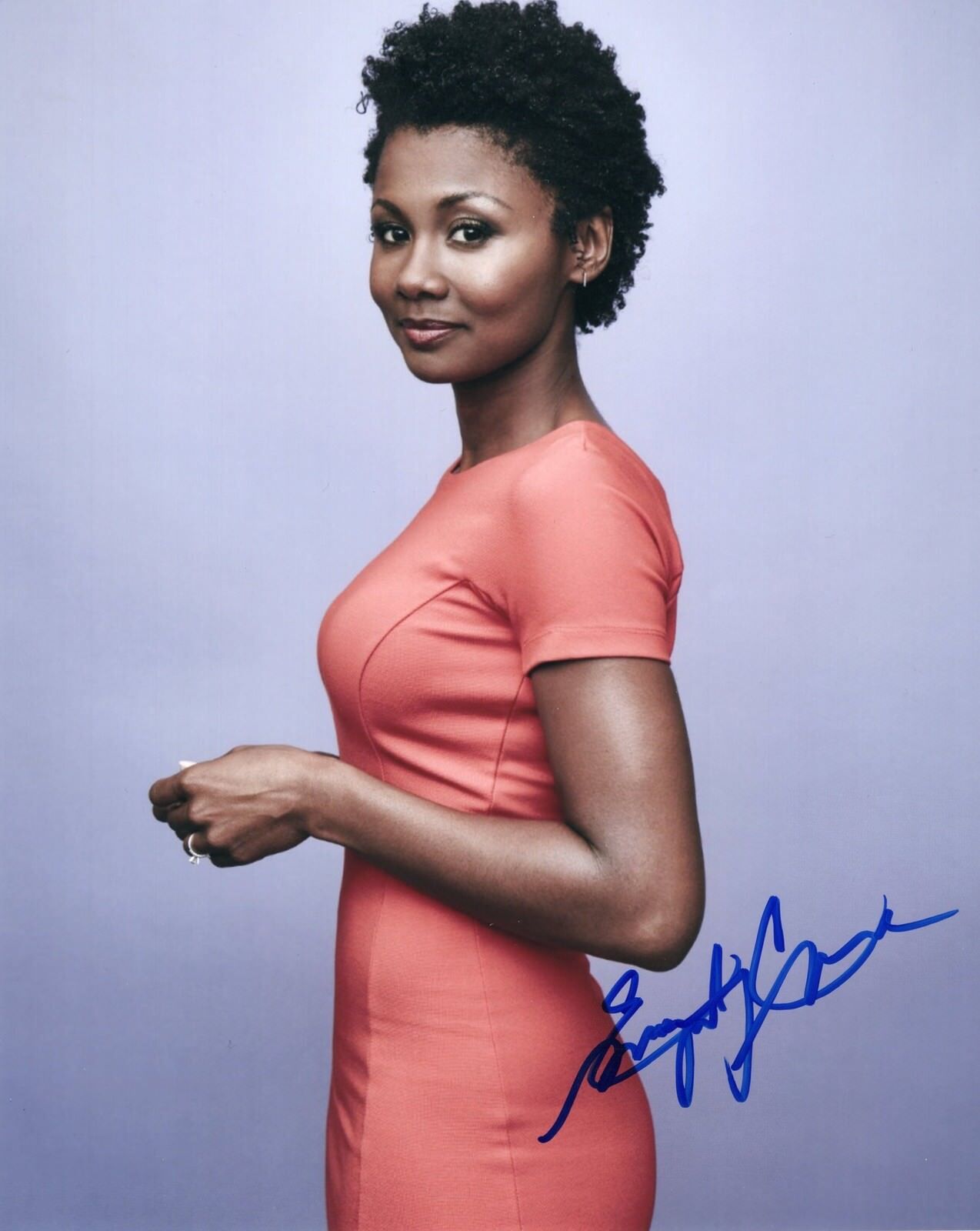 Emayatzy Corinealdi signed 8x10 Photo Poster paintinggraph w/COA Addicted Movie #1