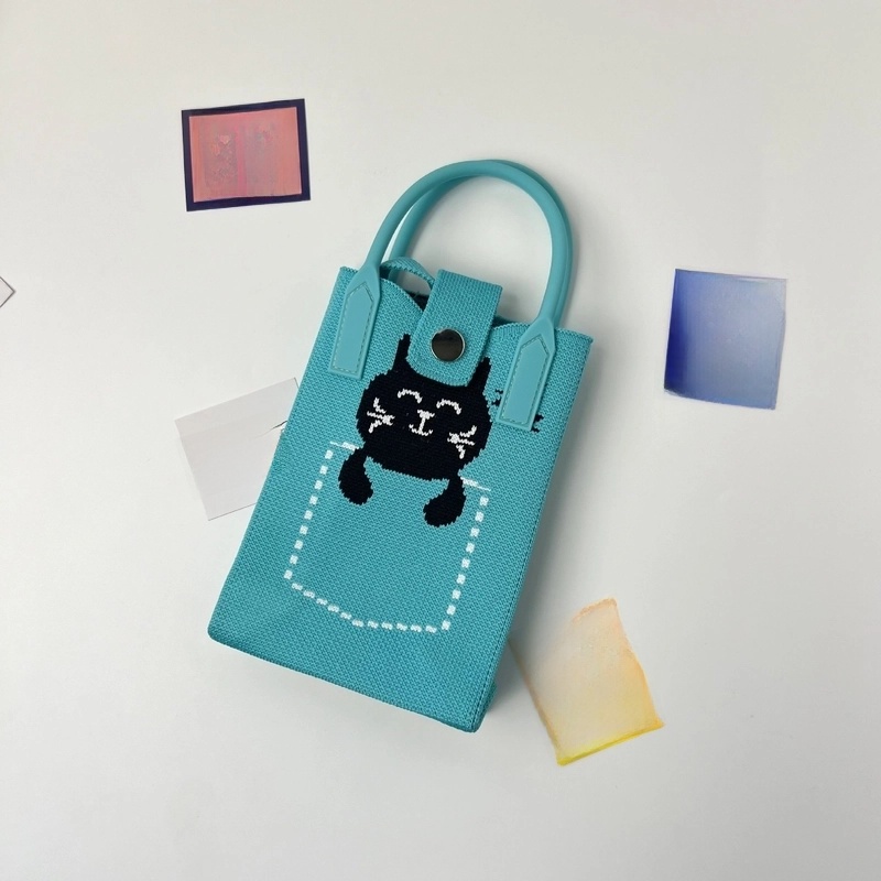 Women's Polyester Color Block Streetwear Square Magnetic Buckle Phone Wallets2