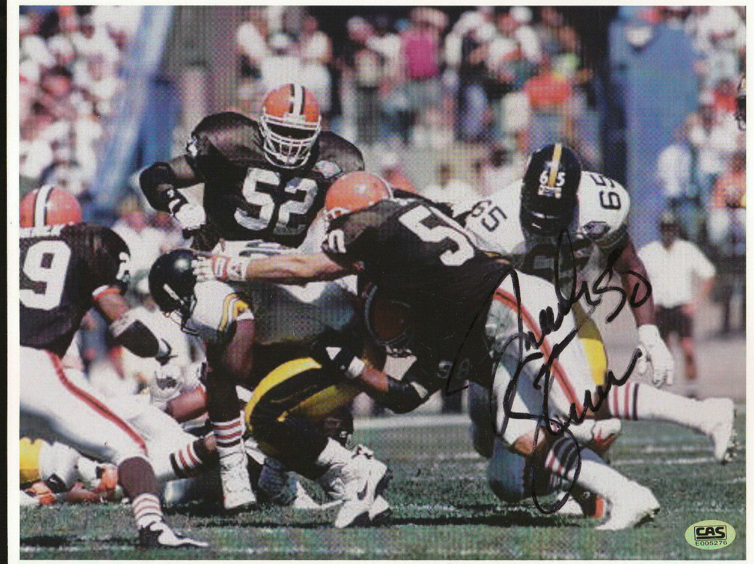 FRANK STAMS AUTOGRAPH SIGNED 8X11 Photo Poster painting CLEVELAND BROWNS CAS