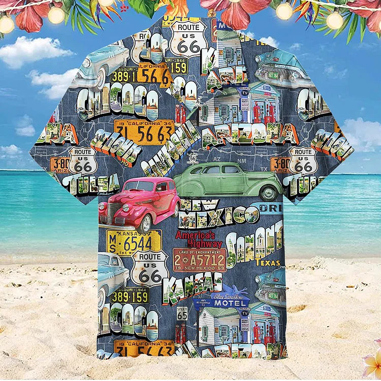 Route 66 | Unisex Hawaiian Shirt