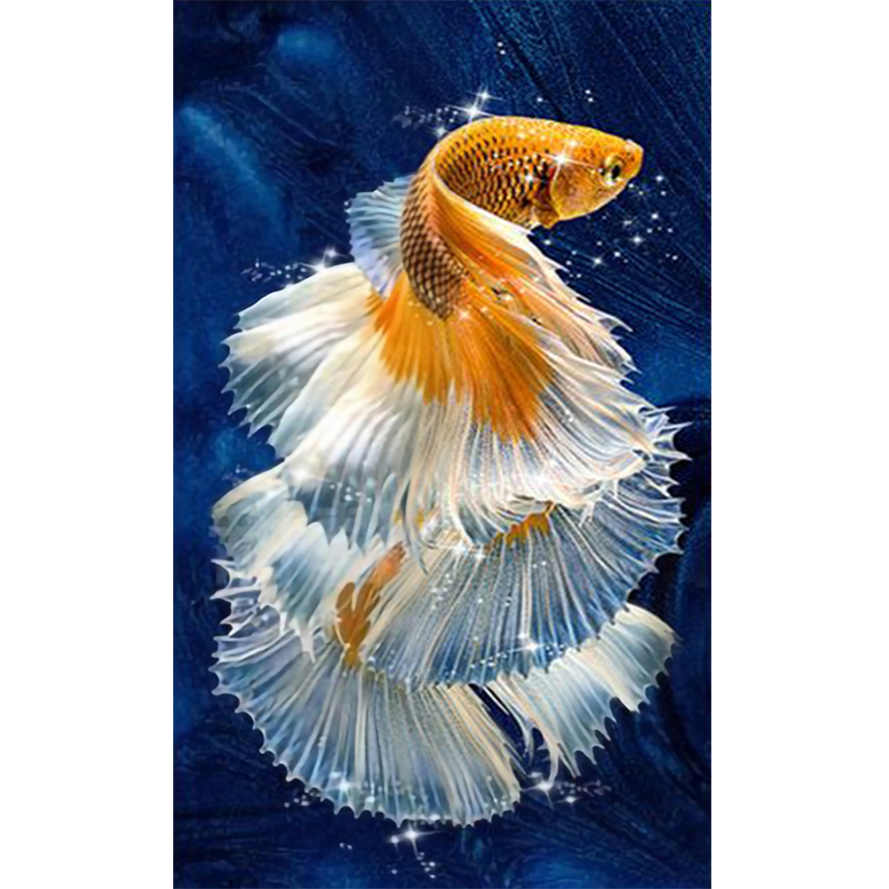 

Goldfish - 11CT Stamped Cross Stitch - 30*55CM, 501 Original