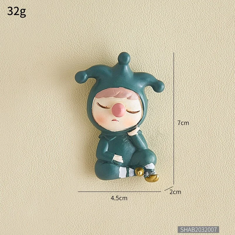 Christmas Decoration Creative Clown Resin 3d Decorative Light Switch Cover Wall Sticker Room Decor Switch Sticker Doorbell cover