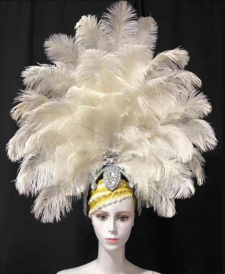 VCSHOES Lo spettacolo di danza copricapo di piume di accessori di abbigliamento La FESTA La Maschera IL Festival
