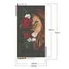 Diamond Painting -DIY Round Drill Flower Lion(40X70CM)
