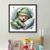 Sleeping Bear-11CT Stamped Cross Stitch 40*40cm/15.75*15.75in