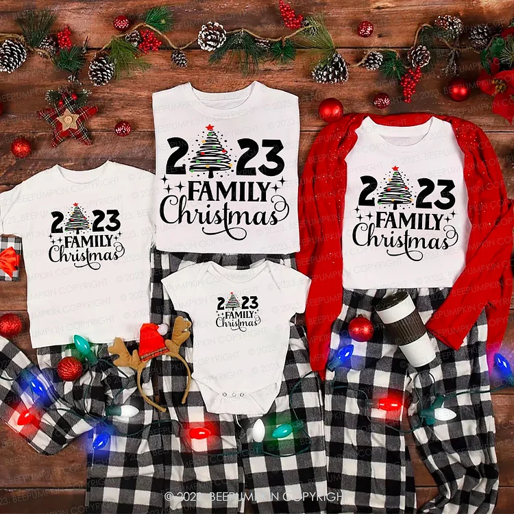 We Are Family Christmas 2023 Shirts Beepumpkin