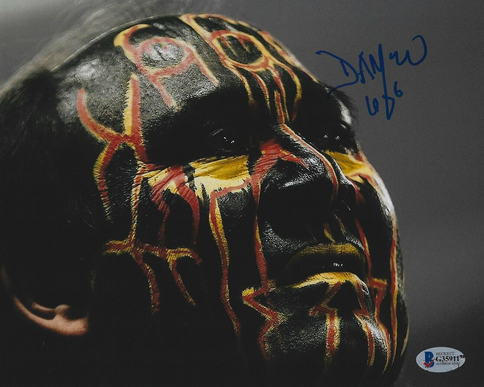 Damian 666 Signed 8x10 Photo Poster painting BAS Beckett COA Picture Autograph WWE WCW FMW AAA 6