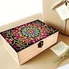 5D DIY Diamond Painting Handmade Wood Storage Box Crystal Storage Case (Mandala)
