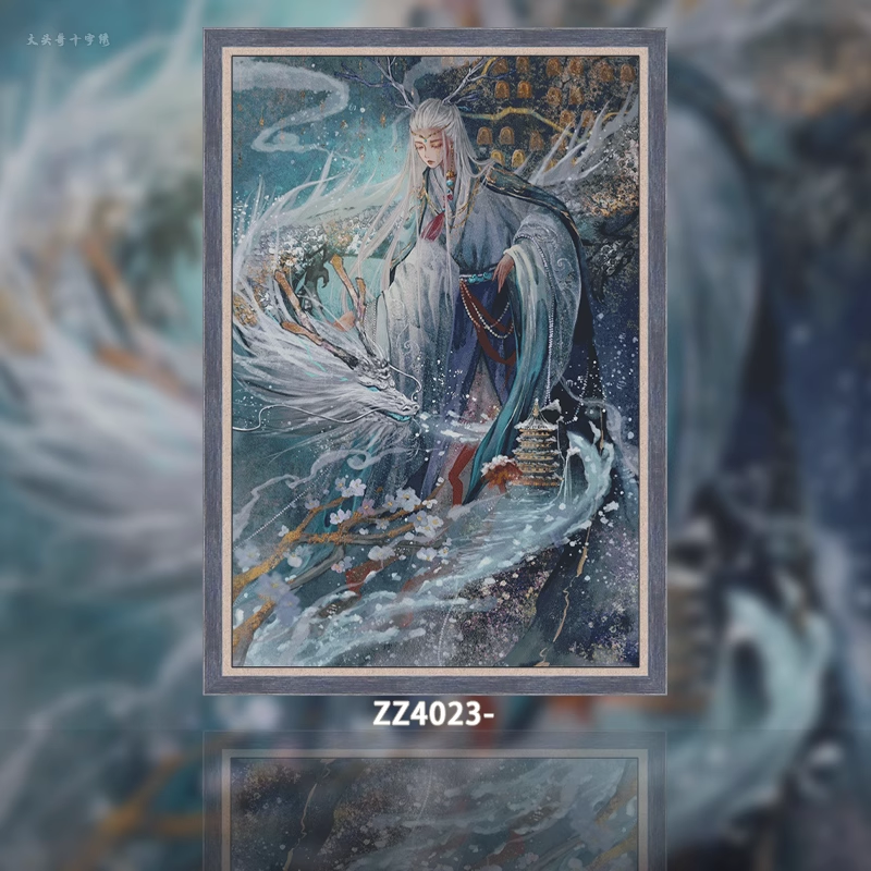 1set DIY Printed Cross Stitch Kit 【ZZ4023- Luoyang with Spirit in the City】printed (stamped) cross-stitch Painting Fairy Cross Stitch