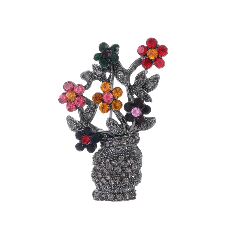 Casual Minimalist Cat Flower Strawberry Alloy Inlay Rhinestones Unisex Brooches