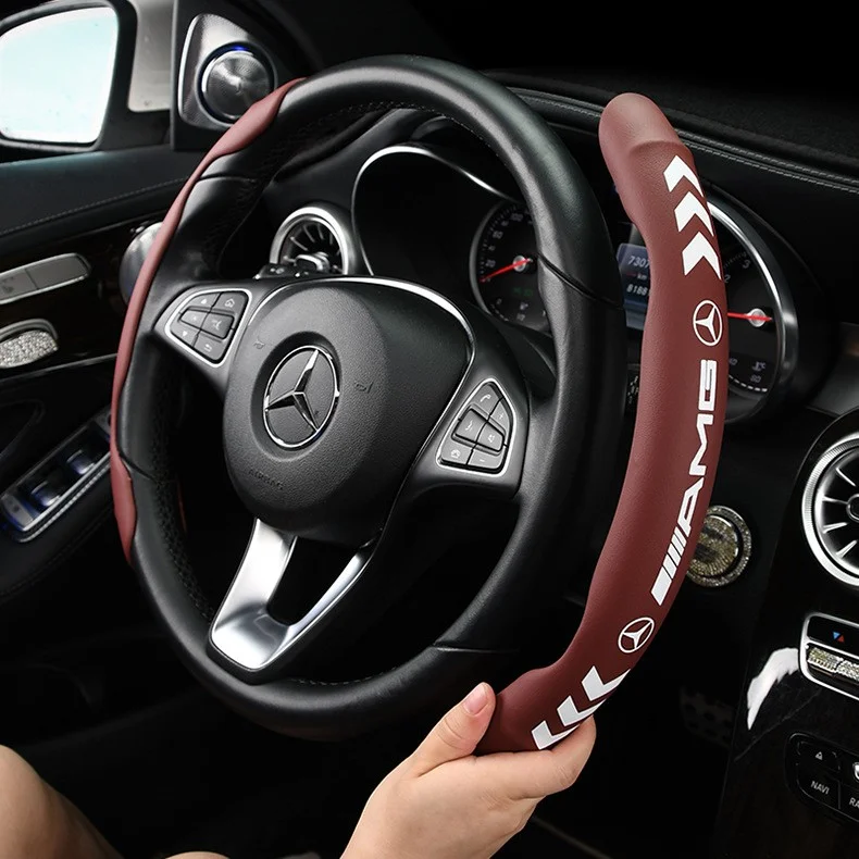 🔥Hot Selling🔥Exclusive Logo🔥High-end Nappa leather illuminated steering wheel cover
