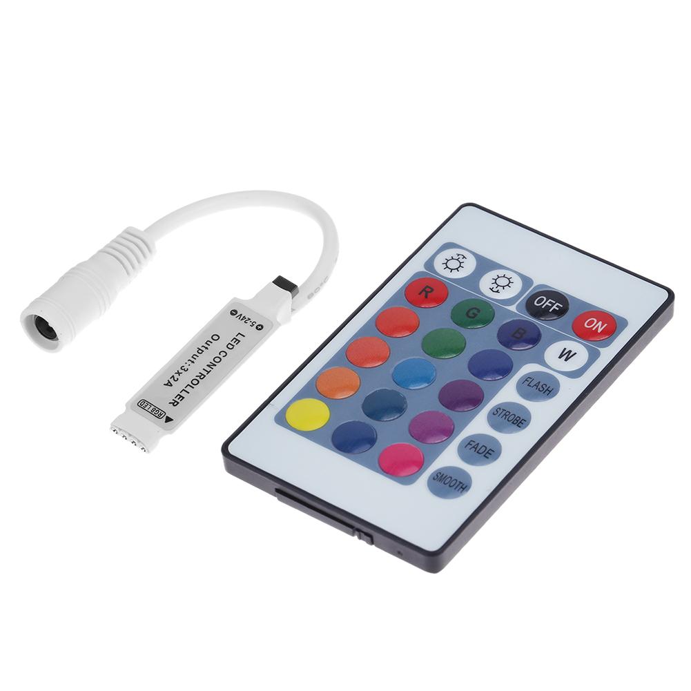 

5-24V 24 Keys IR Wireless RGB Controller Remote Controller for LED Strip, 501 Original