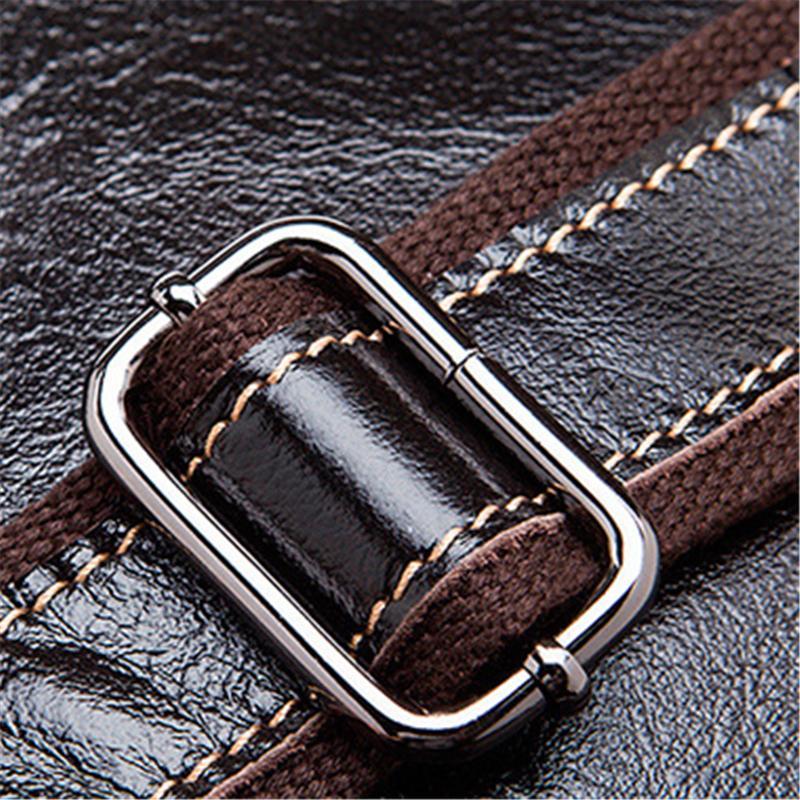 Vintage Style Leather Business Handbag Crossbody Bag For Men