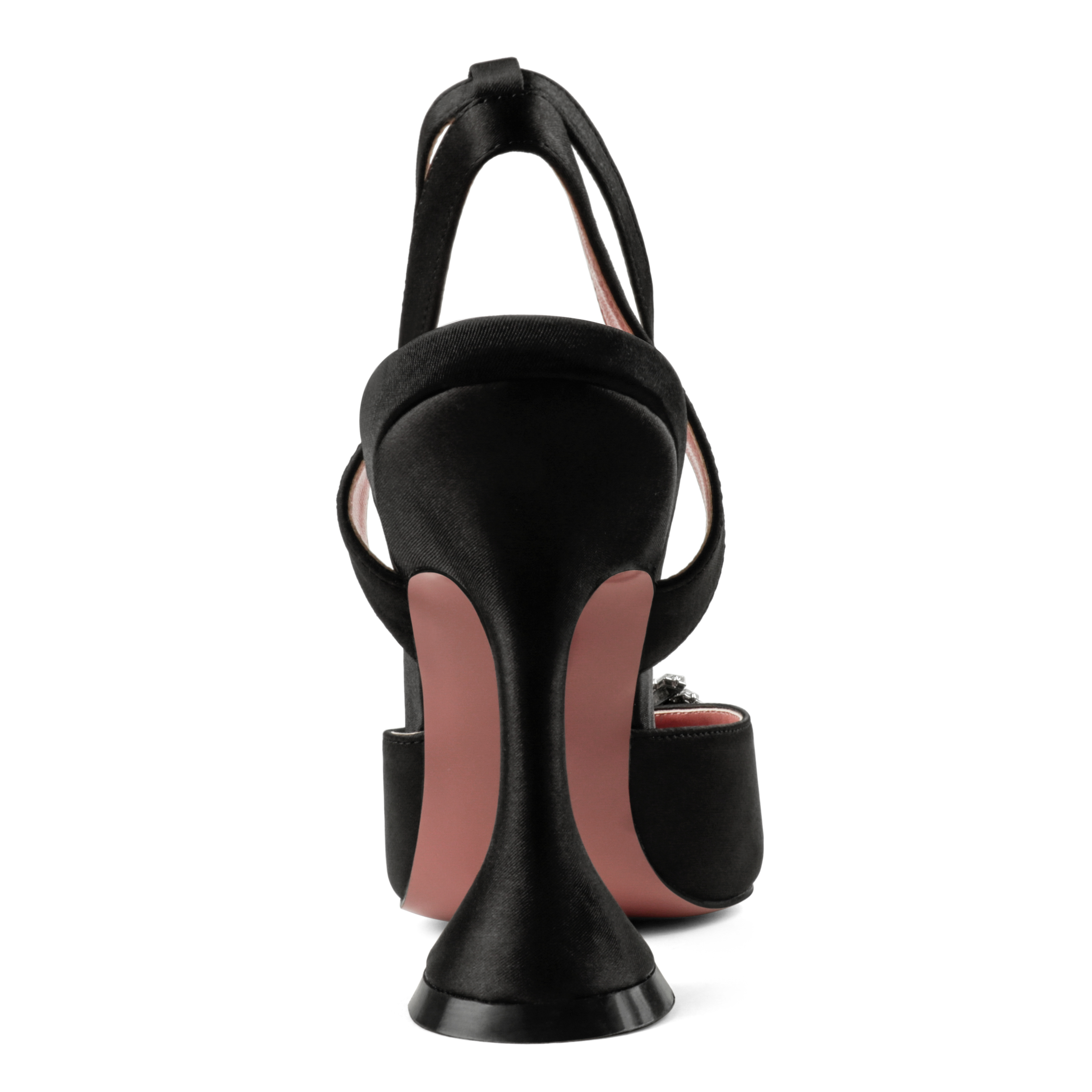 9.5cm/3.74 inch Slingback Begum Classic Pumps Pointed Toe Strappy Silk Sandals