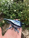 Clockwork beetle toy insect beetle simulation animal rhinoceros beetle electroplating mechanical model