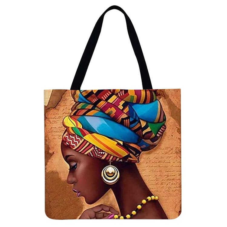 Indian Woman - Linen Tote Bag