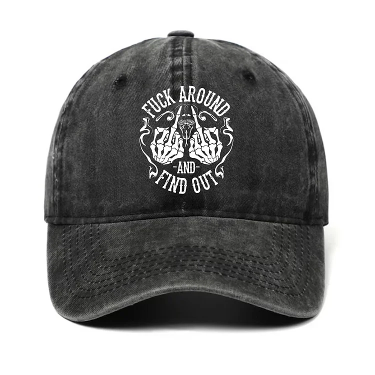 Fuck Around And Find Out Generation X Hat, Custom Year Of Birth Hat
