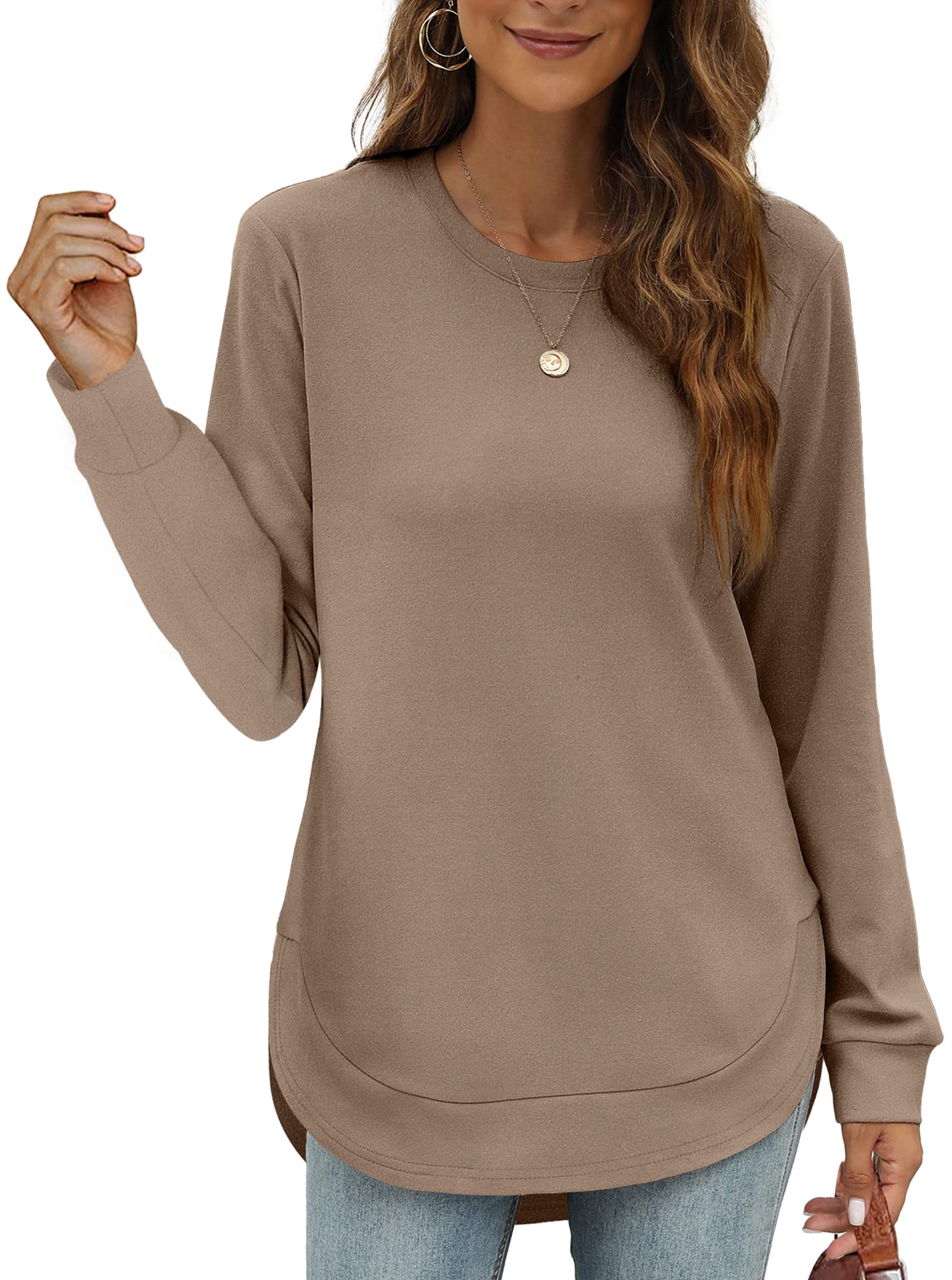✨Black Friday Hot Sale 60% Off🎉New Women's High Low Curved Hem Tops 