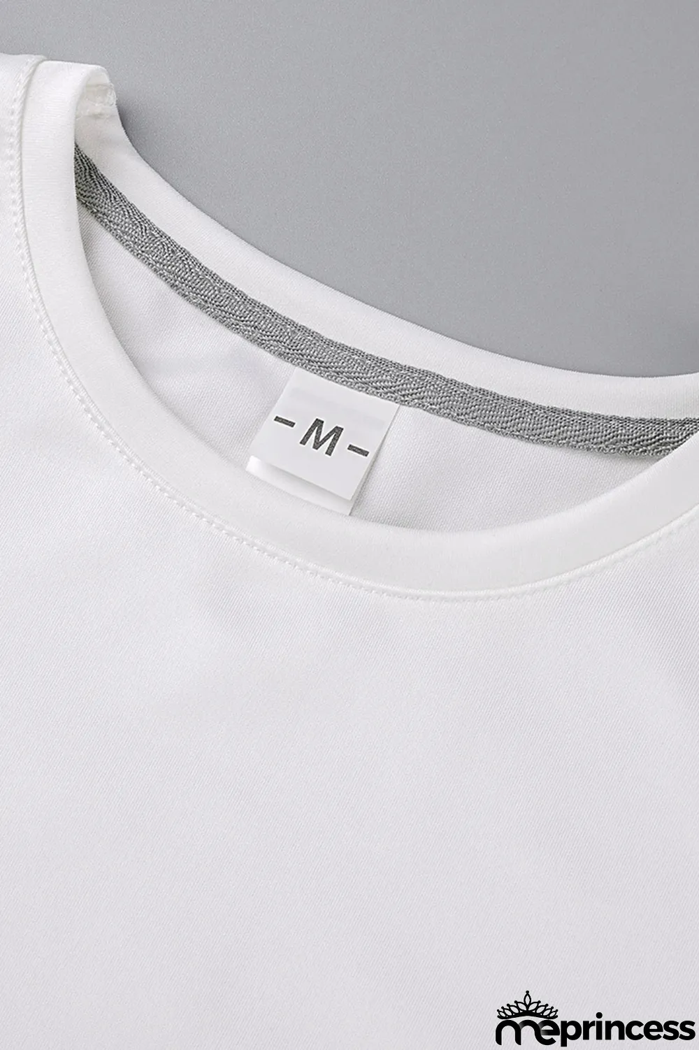 White Casual Street Print Skull Patchwork O Neck Tops